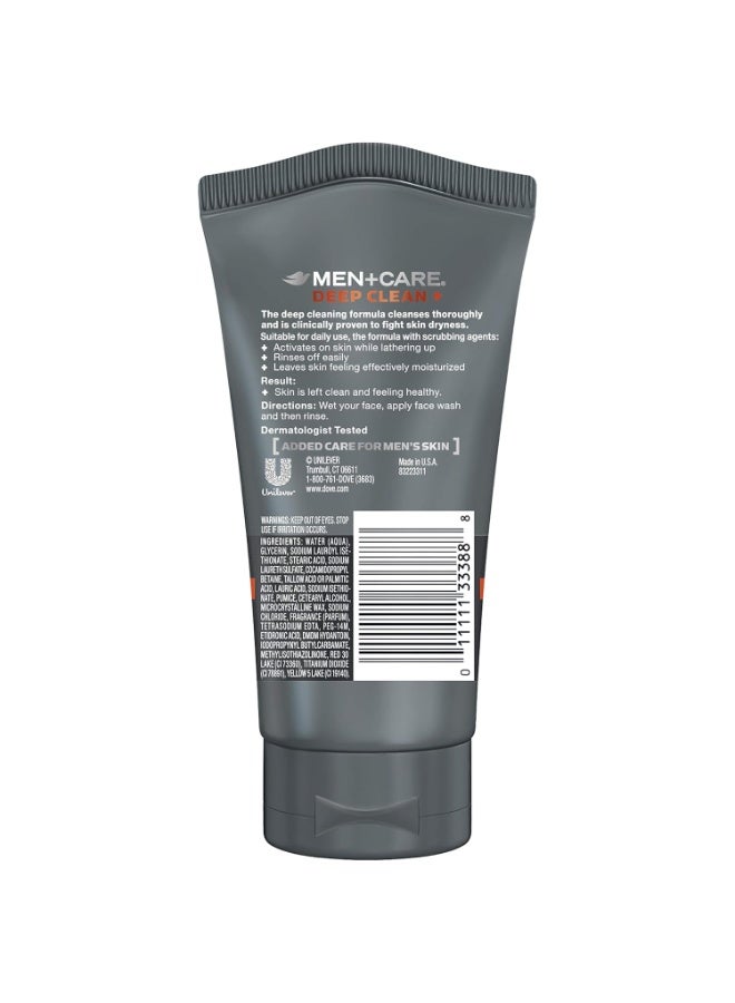 Dove Men Care Deep Clean Plus Face Scrub 148ml - Image 2